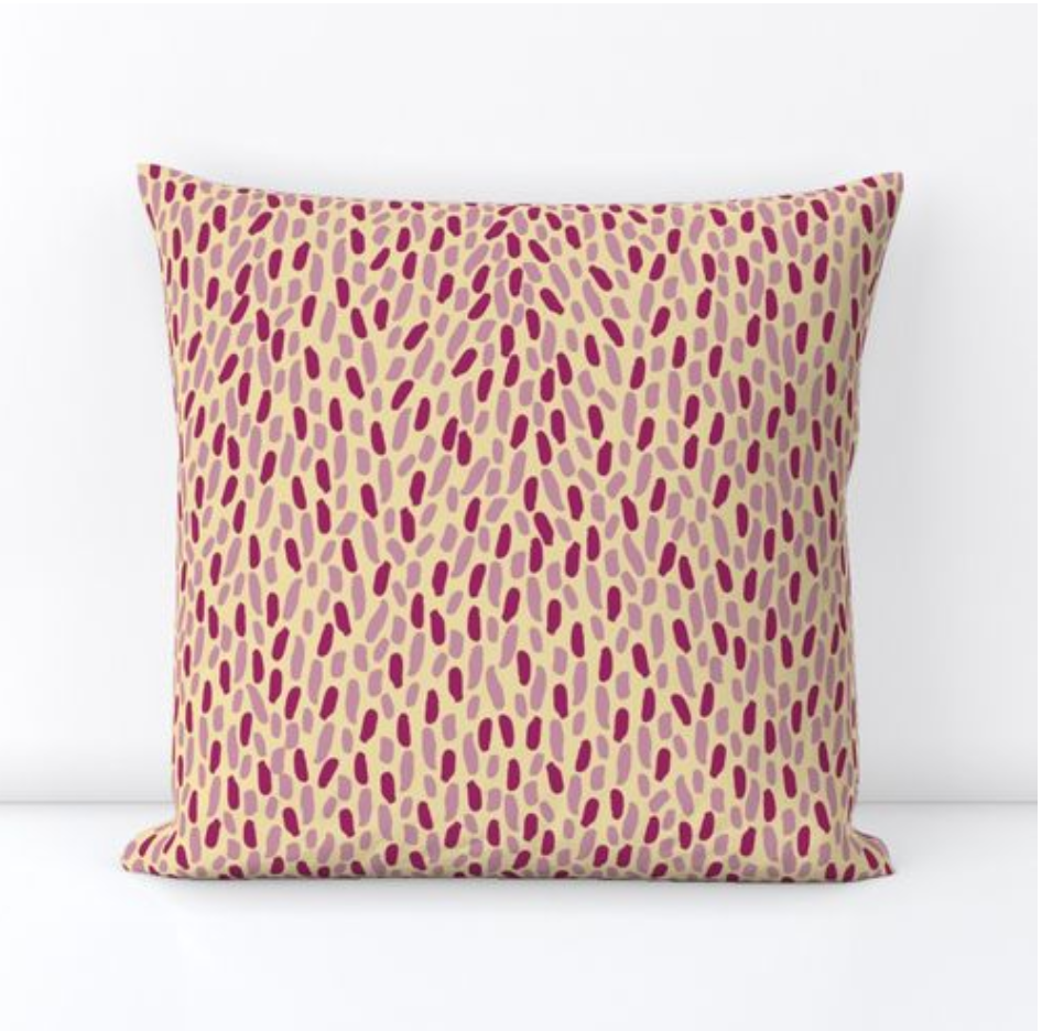 cottagecore budding pillow