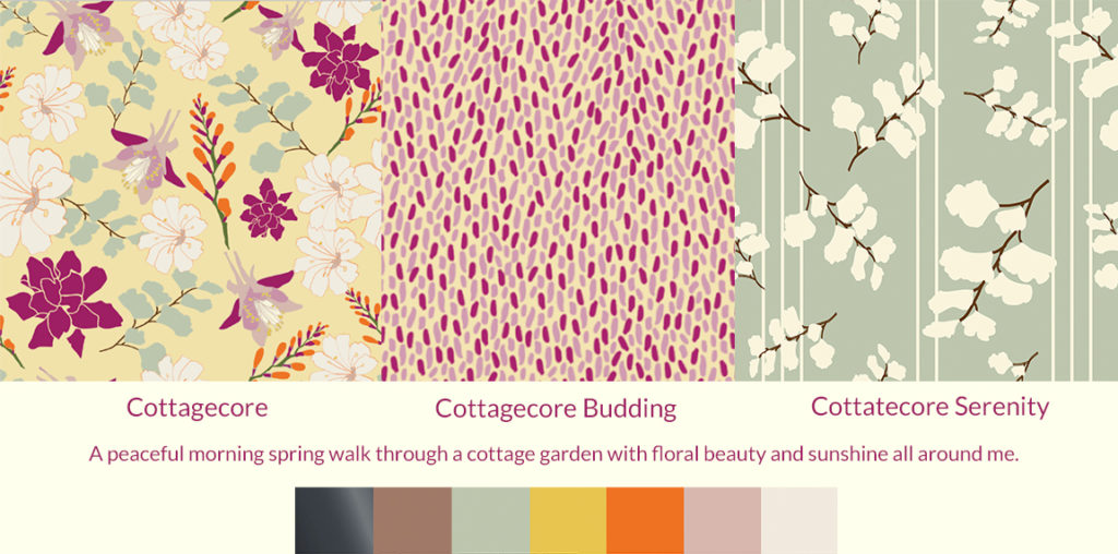 Cottagecore surface pattern design